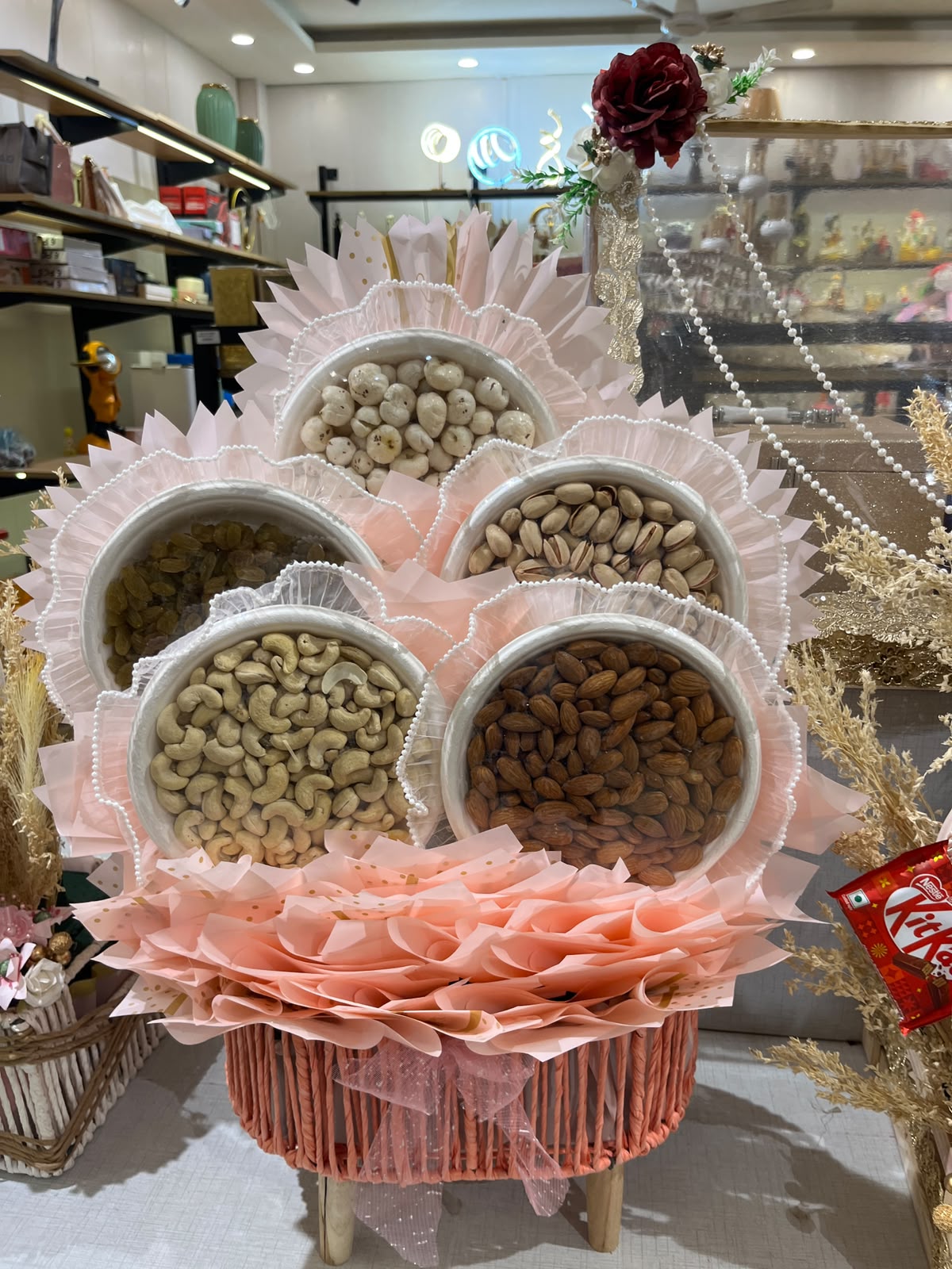 The Blush Blossom Dry Fruit Hamper