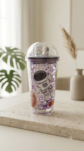 Space Explorer Astronaut Glitter Tumbler