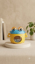 Yellow & Blue Frog Head Kids Sipper Bottle