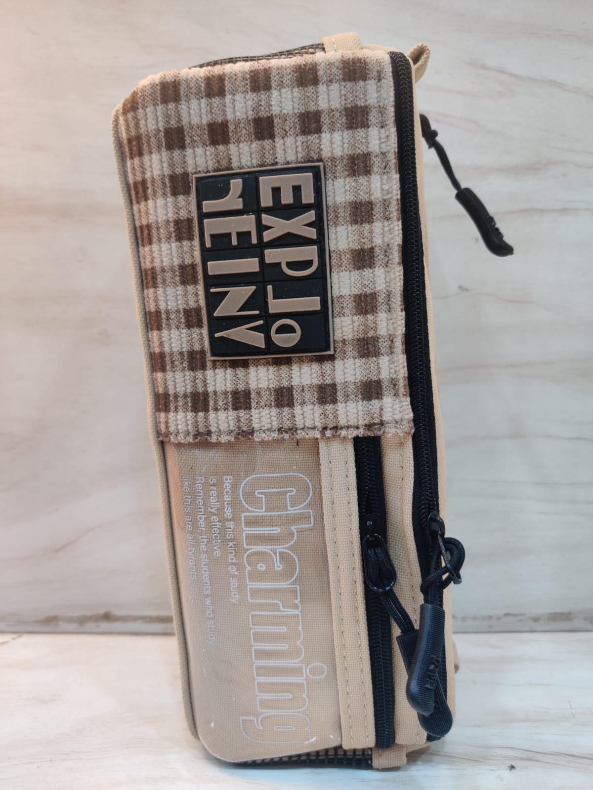 Checks themed pouches