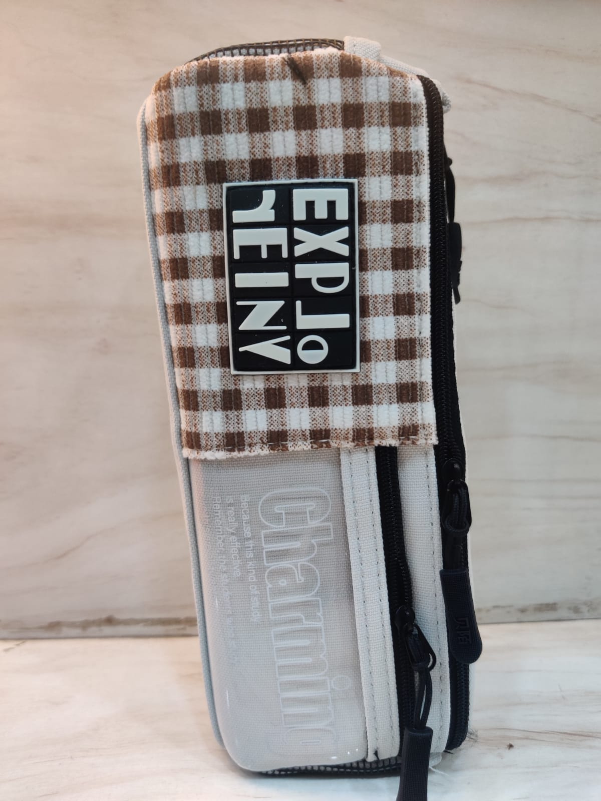 Checks themed pouches