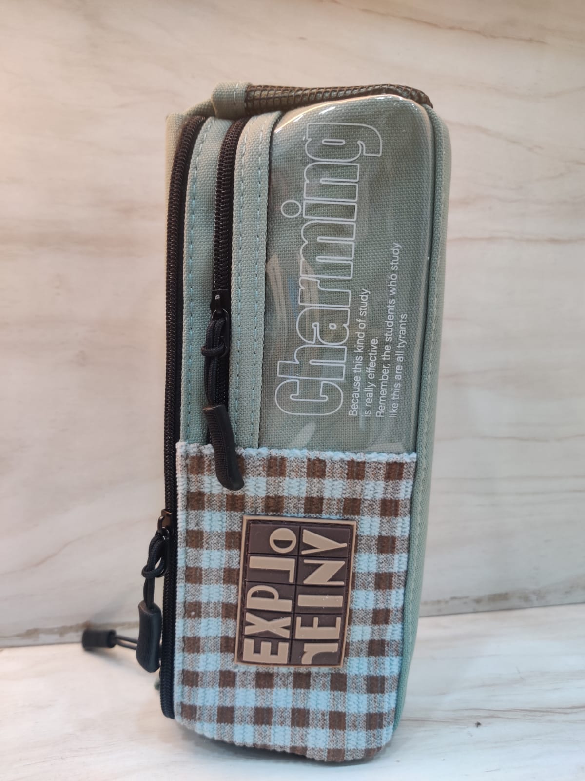 Checks themed pouches