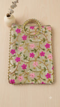 Small Round Handle Print Potli