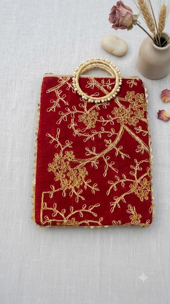 Round Circle Printed Pattern Potli