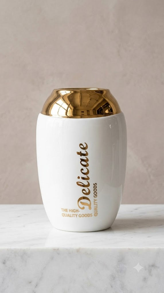 White Delicate Beautiful Flower Pot