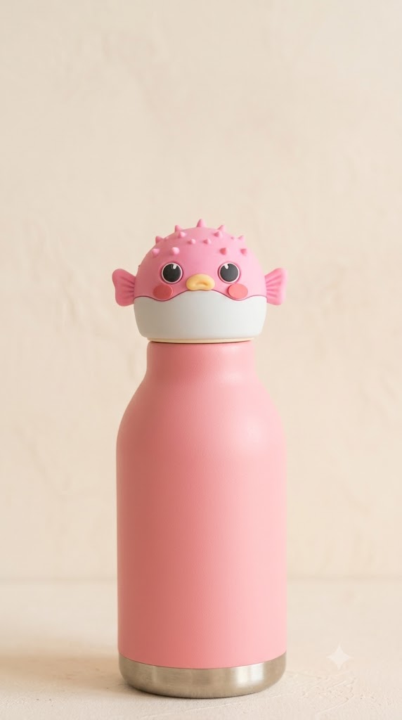 Fish Face Water Bottle