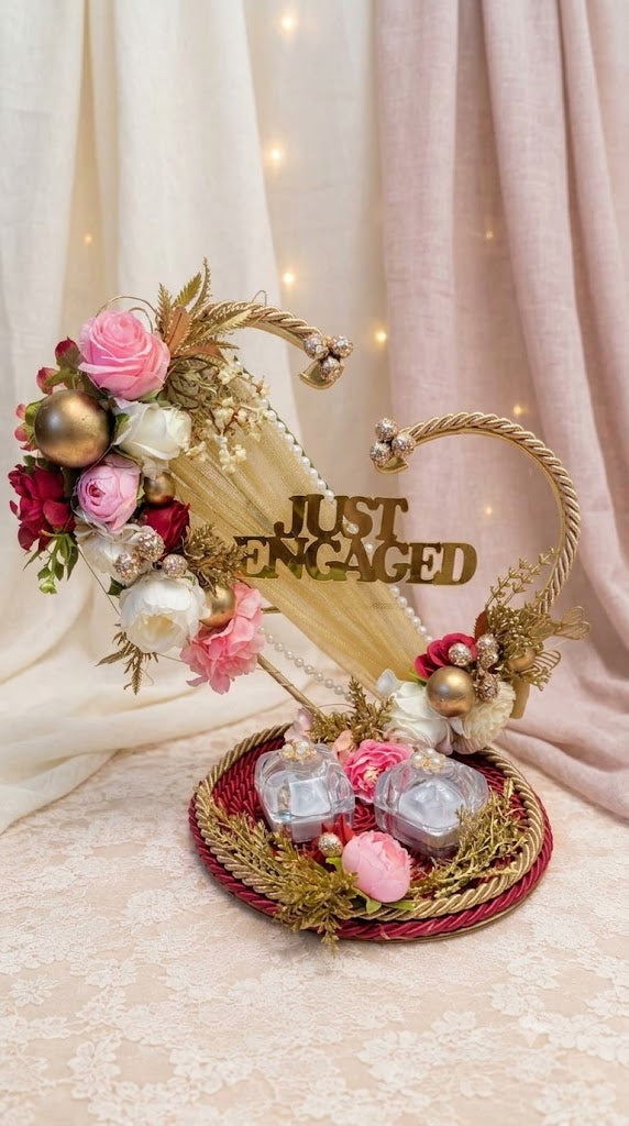 "Just Engaged" Ring Ceremony Platter