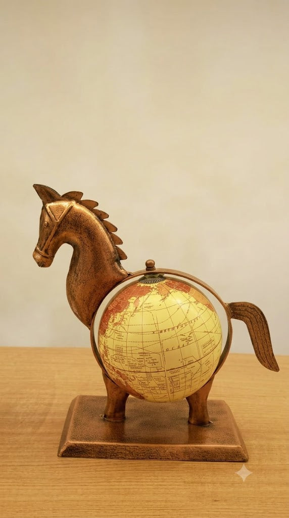Horse With Global Home Decor