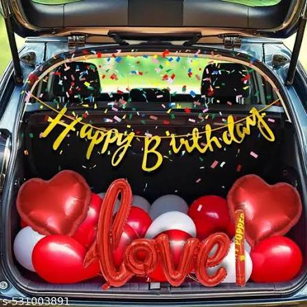 Heart Baloon Car Decor
