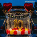 Red and Yellow Baloon Car Decor