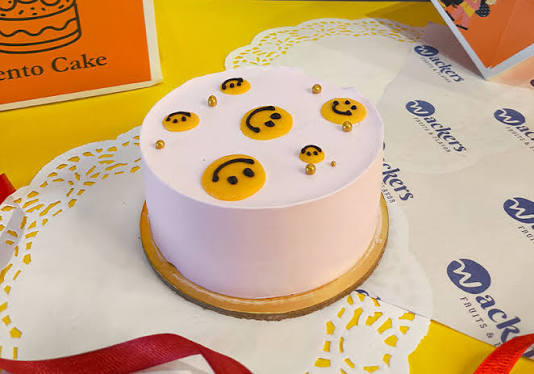 Smile Emoji Bento Cake