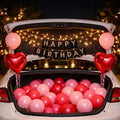Pink and Red Car Decor