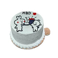 Funny Fight Bento Cake