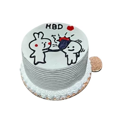 Funny Fight Bento Cake