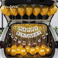 Yellow Ballon Car Decor