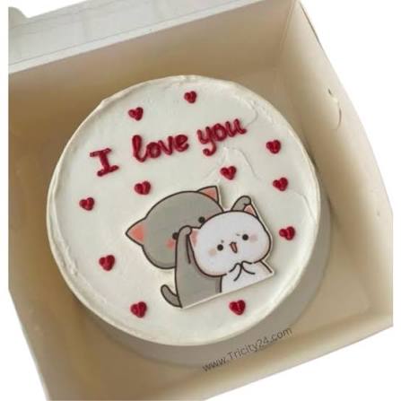 Meow Couple Bento Cake