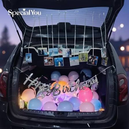 Multi Colour Ballon Car Decor