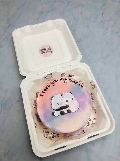Panda Aesthetic Bento Cake